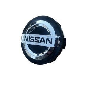 1 PC NISSAN Black/Chrome 60 mm/2.36 inch Wheel Rim Center Hub Caps NEW